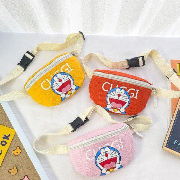 (LOLI-JKT) TS-30 TAS ANAK IMPORT WAISTBAG GG MOTIF DORAEMON 7 WARNA