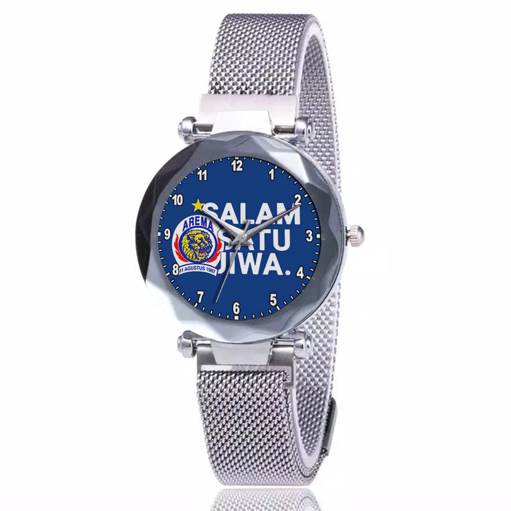 Jam Tangan Wanita Custom - AREMANITA AREMA MOTIF 4 Free Box &amp; Batre Cadangan