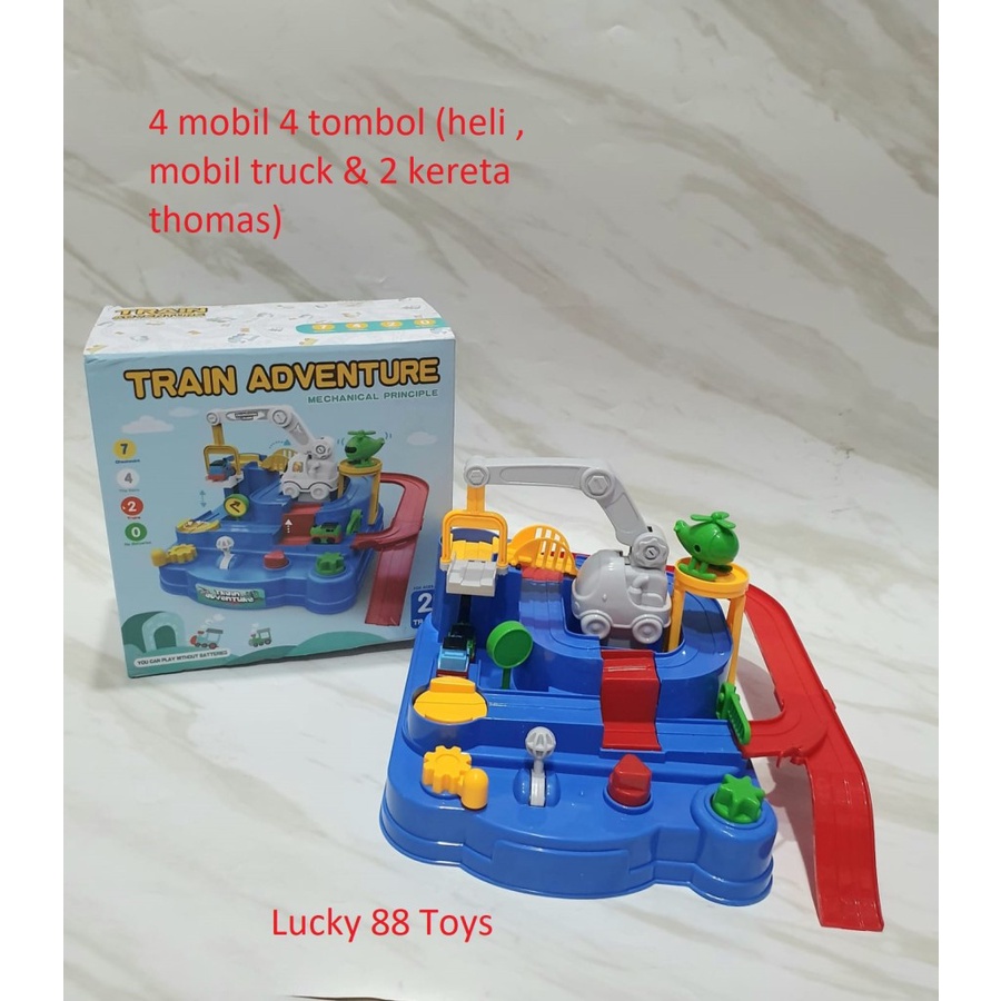 Mainan Edukasi Anak Track Adventure Mobil Rescue Brain