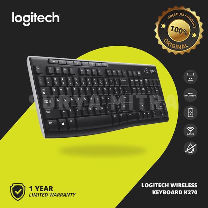 Keyboard Wireless Logitech K270 / K 270