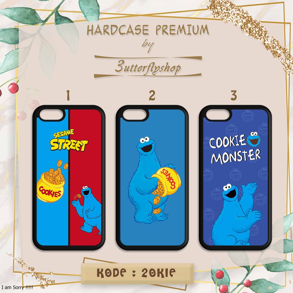 [HARDCASE] Cookie Monster Sesame Street casing case Oppo Vivo Realme Redmi Xiaomi Samsung Iphone