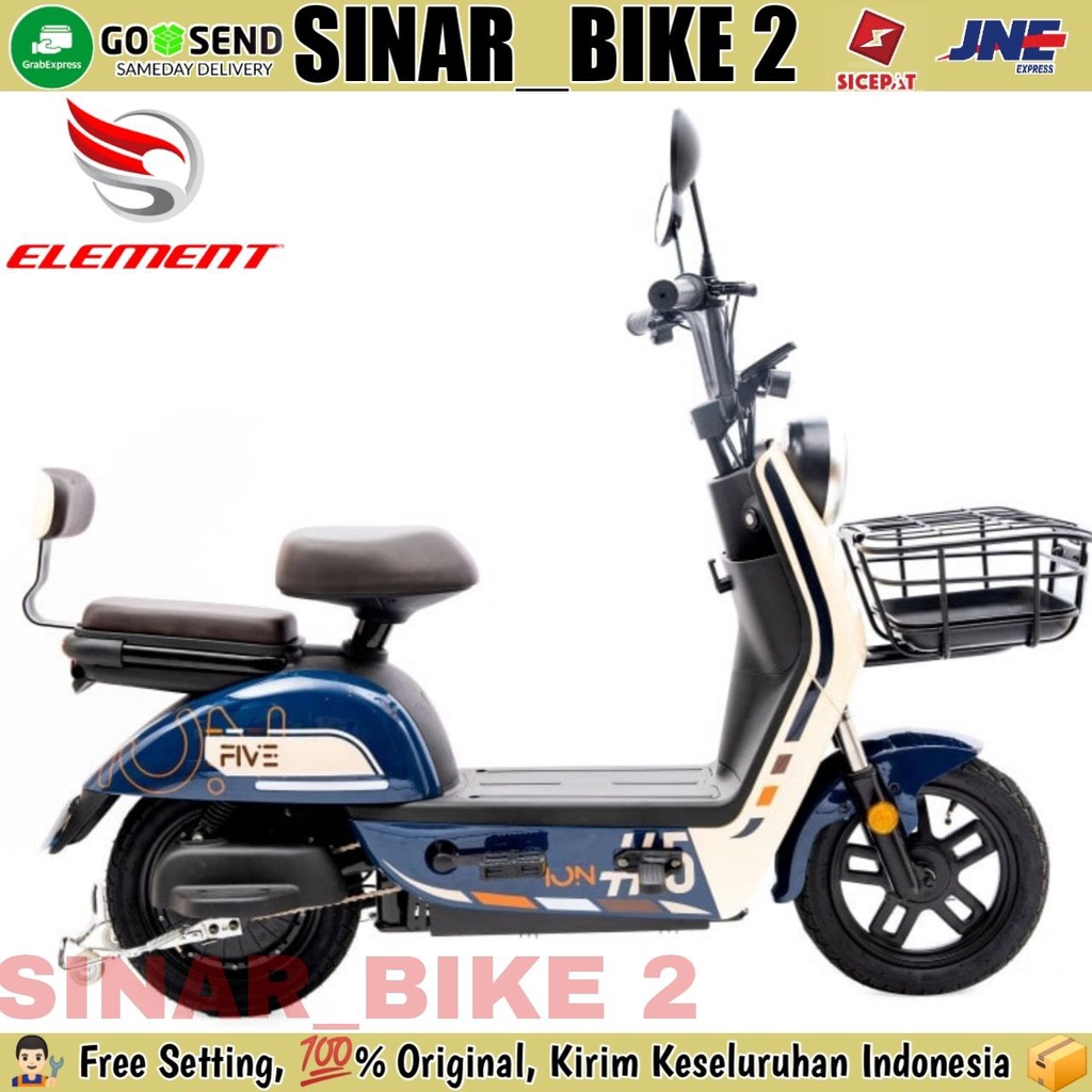 Sepeda Listrik Element Ion Five 500 WATT Electric E Bike