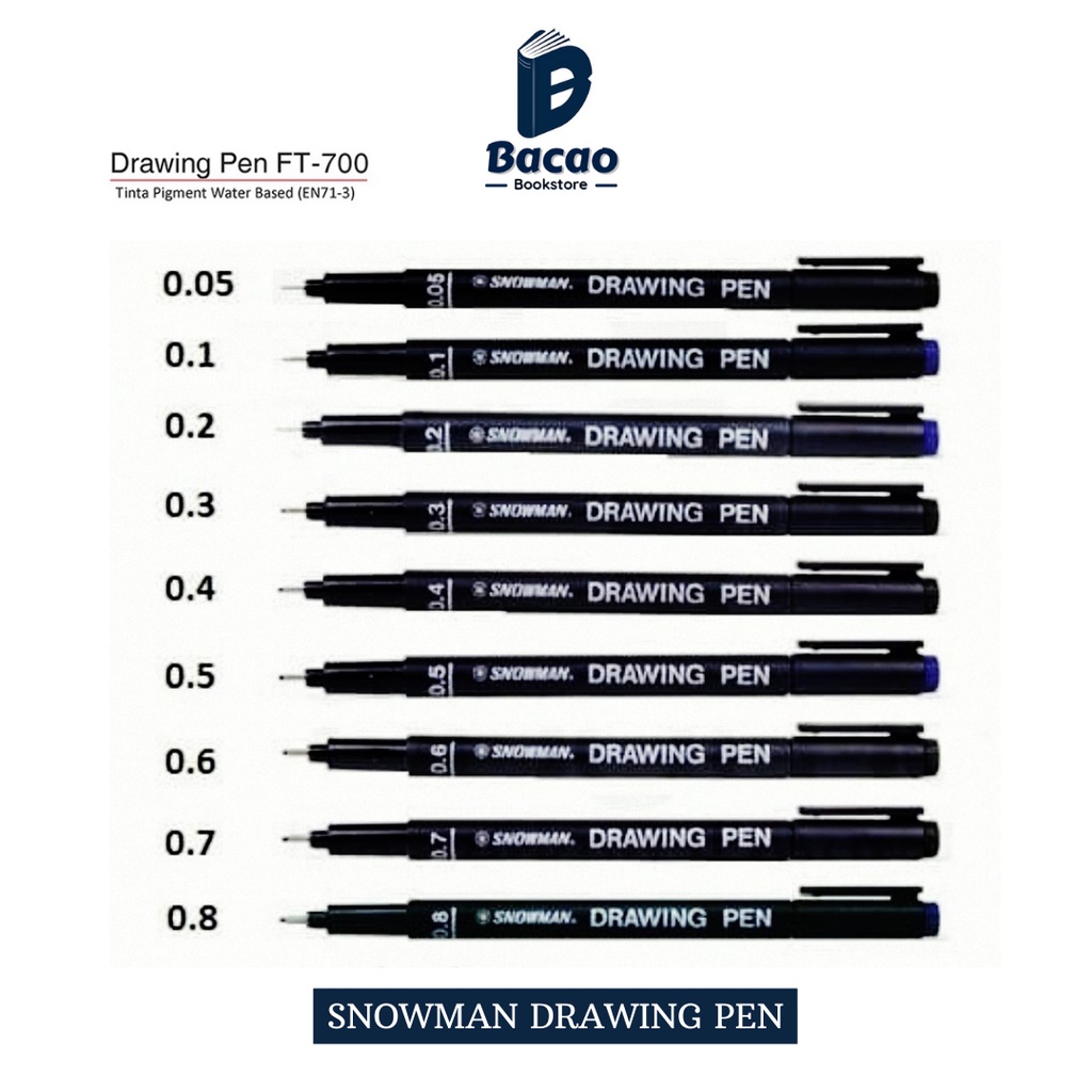 

Snowman Drawing Pen Snowman Hitam - Snowman HARGA SATUAN