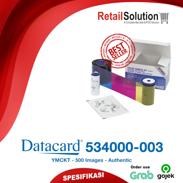 Ribbon Printer Datacard 534000-003 / 534000003 YMCKT Original isi 500