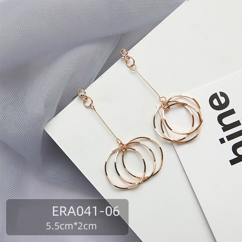 Candy Jewelry Fashion Geometric Drop Earrings Rhinestone Moon Star Heart Pearl Hoop Earring for Women Mermaid Tail Ear Studs Gold Color