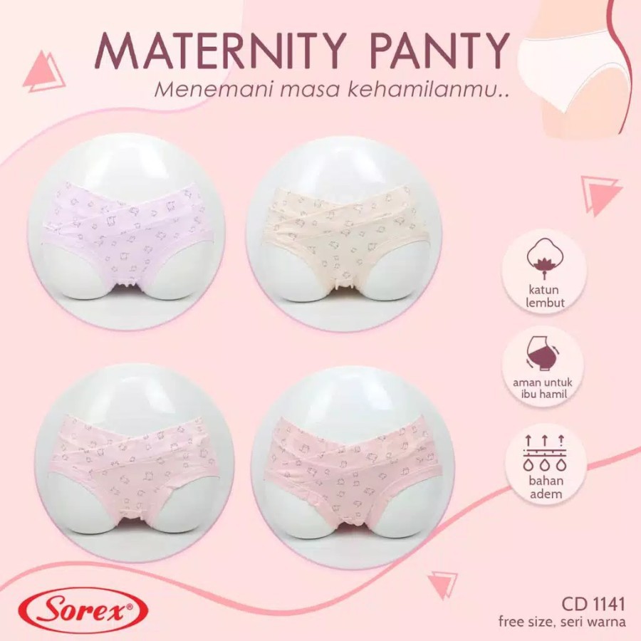 Celana Dalam Hamil Maternity Panty Cd Sorex 1145 Katun Rayon