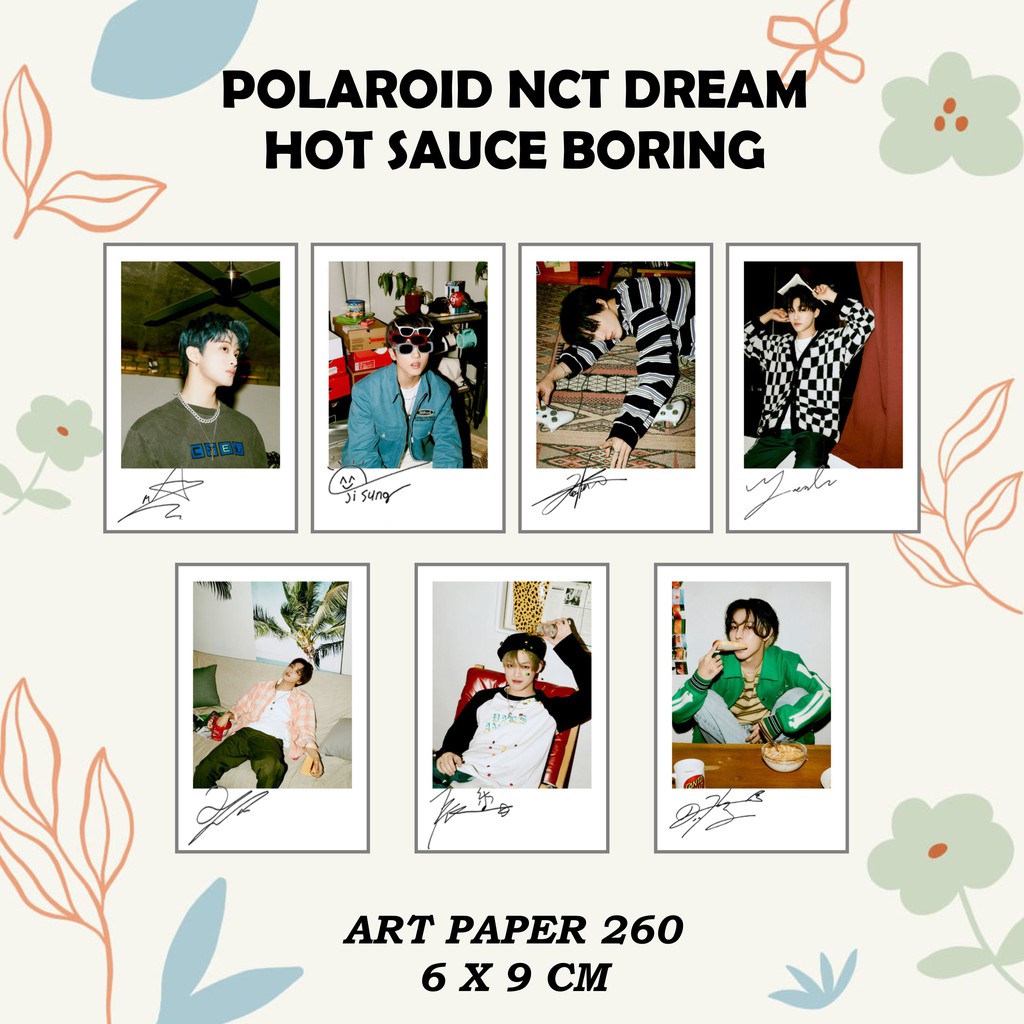 POLAROID NCT DREAM HOT SAUCE