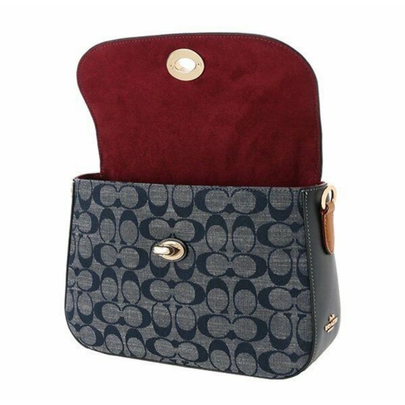 Coach Marlie Top Handle Satchel In Signature Chambray (C4921)