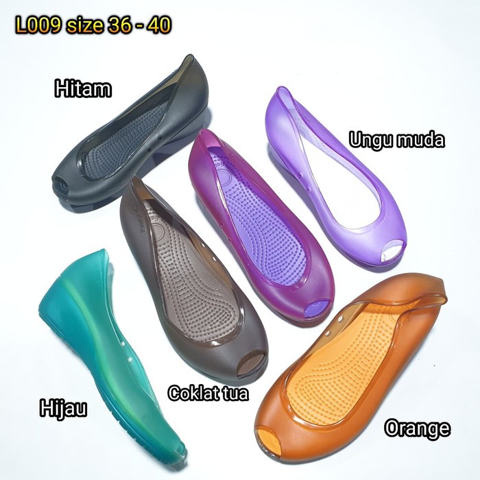 BARA BARA ORIGINAL Jelly shoes barabara sepatu wanita wedges karet import L009