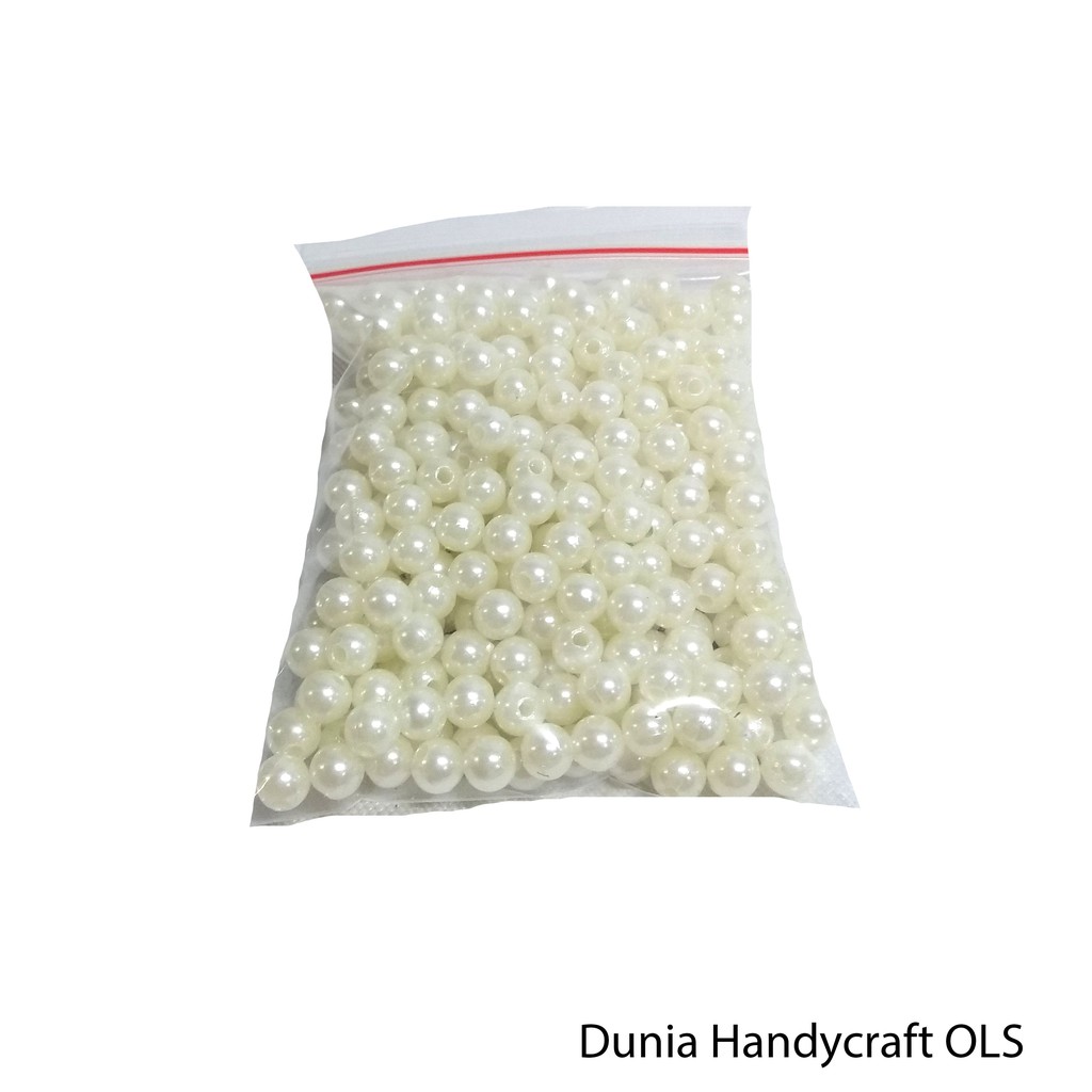 DIY Charm - Bahan Aksesoris - Gantungan - Mote Mutiara 6 mm