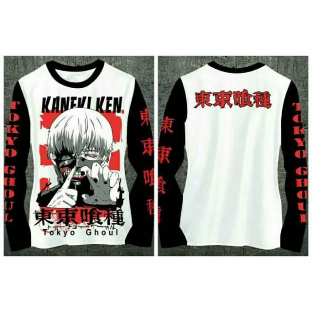Obral Kaos Long Sleve Tokyo Ghoul New-pakaian pria dan wanita,anime,jaket,kaos anime, poster