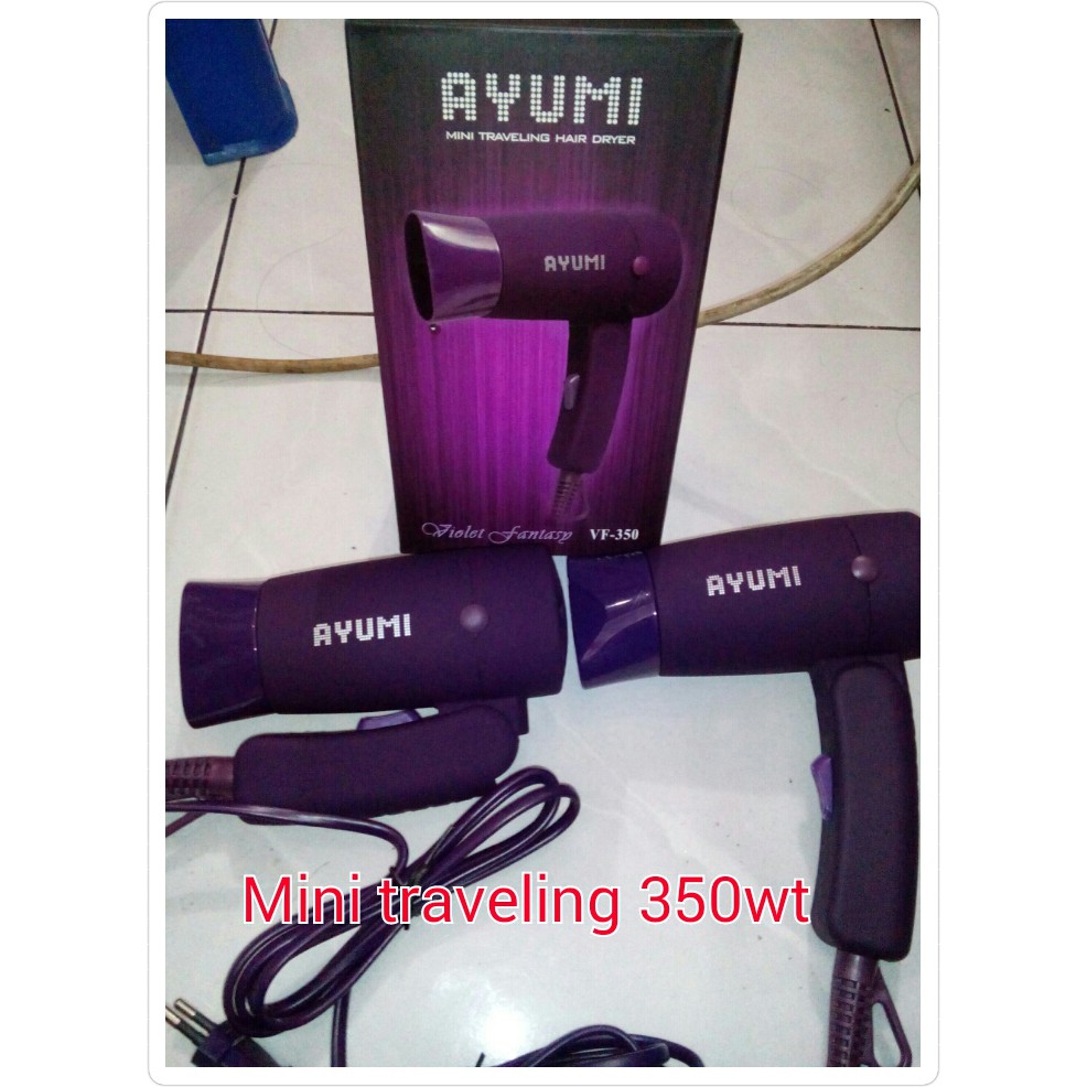 AYUMI Mini Hair Dryer Ungu Mini Traveling 350W