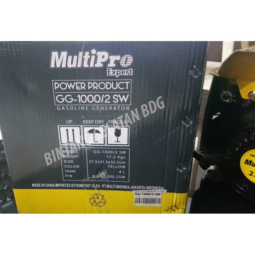 Multipro GG-1000/2 SW Genset Portable (Generator Set)