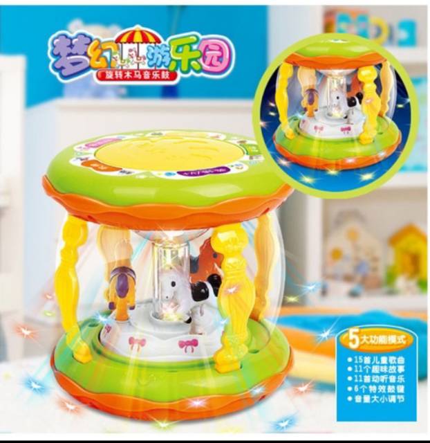 Mainan bayi Wonderland music drum