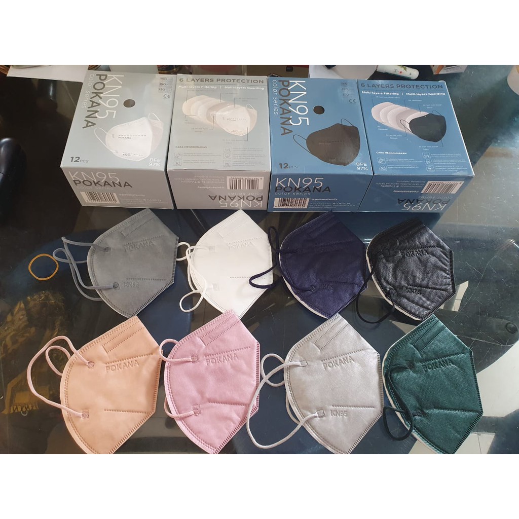 Masker Medis Surgical Medical Mask POKANA KN95 KN 95 Non SENSI Duckbill 6ply Earloop ORI ASLI GARANS
