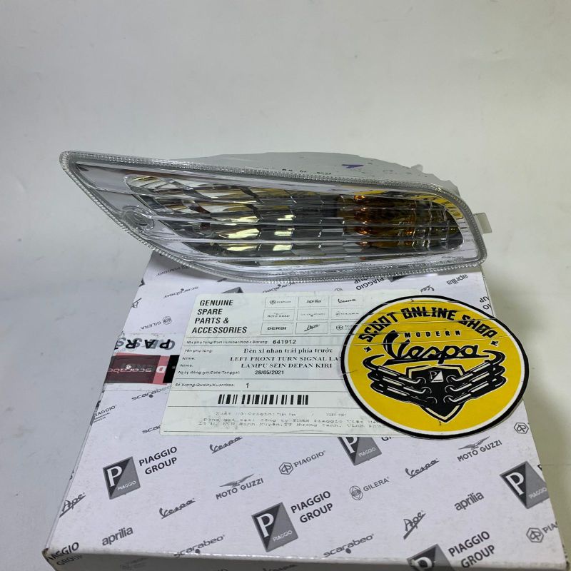Lampu Sen Depan Vespa LX S LXV Kiri / Lampu Sein Vespa LX S LXV