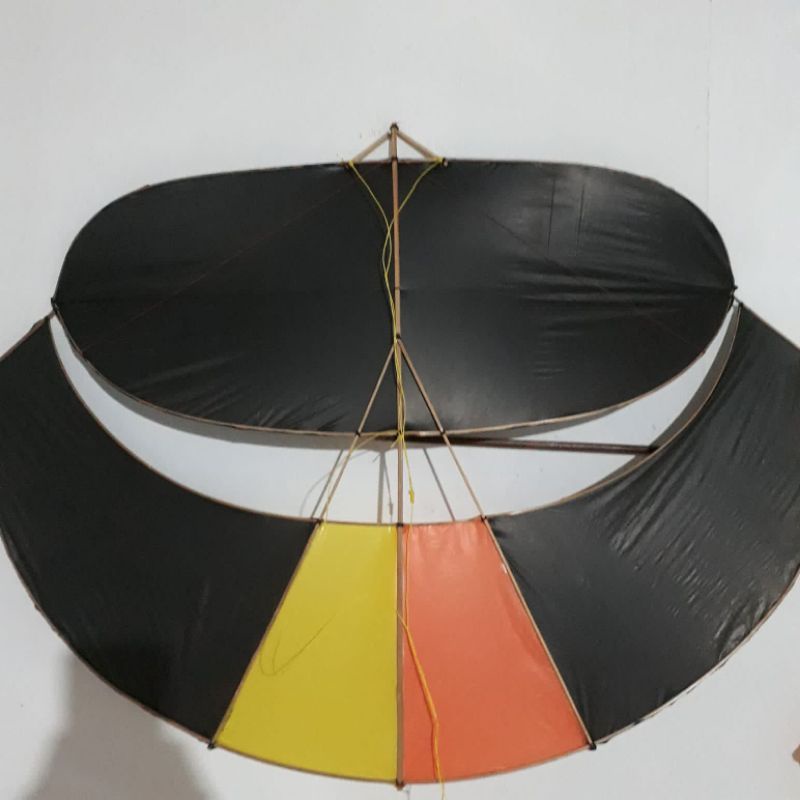 layangan pegon ceper polos dan motif