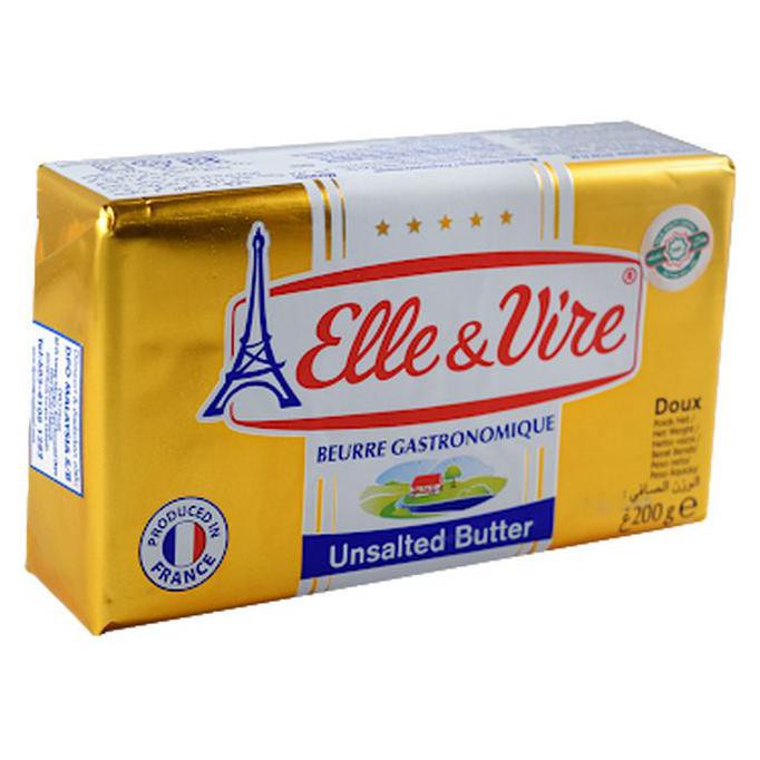 

Elle vire butter 200gr UNSALTED