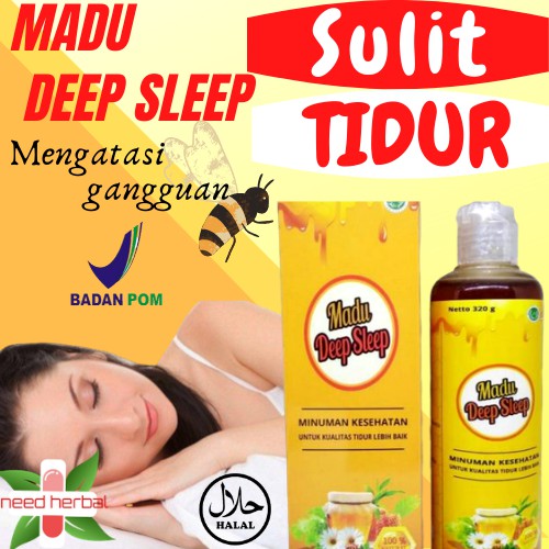 MADU DEEP SLEEP (MDS) HERBAL ALAMI SOLUSI SUSAH TIDUR INSOMNIA TERLARIS - DEEP SLEEP