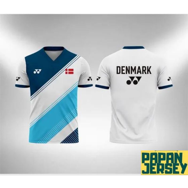 KAOS JERSEY BATMINTON TIMNAS DENMARK GRATIS NICK NAME. KAOS JERSEY