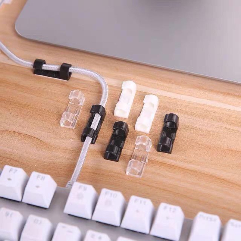 Klip Kabel/ Cable Clip/ Cable Organizer isi 20pcs/ Klip kabel multifungsi