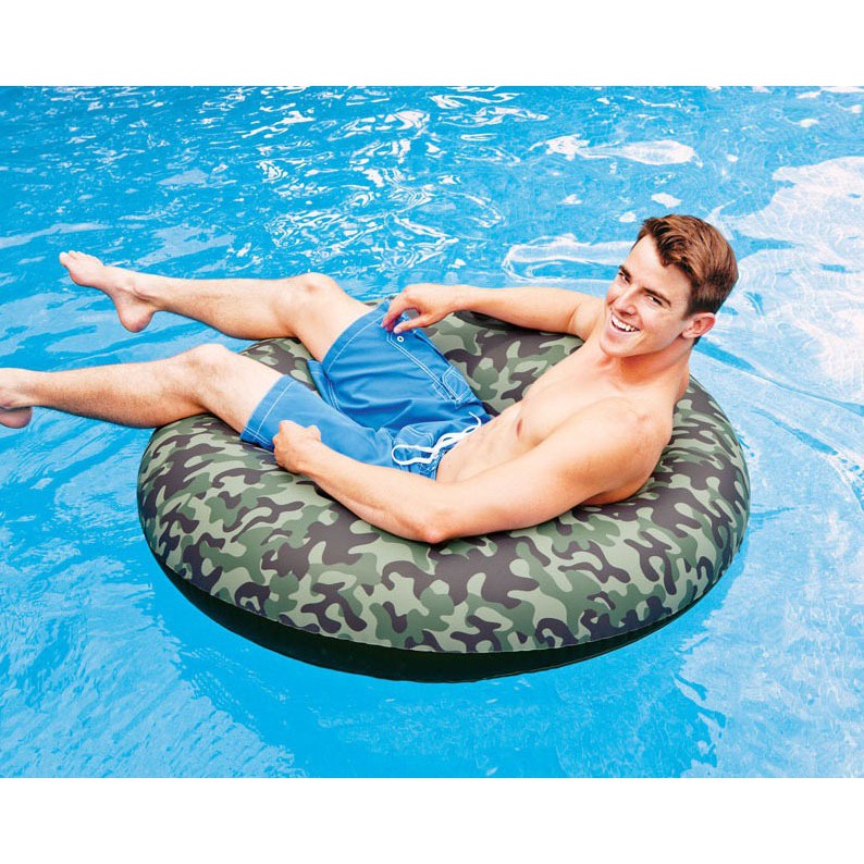 DeltaTH Intex 58265 Camo Inflatable River Tube Pelampung