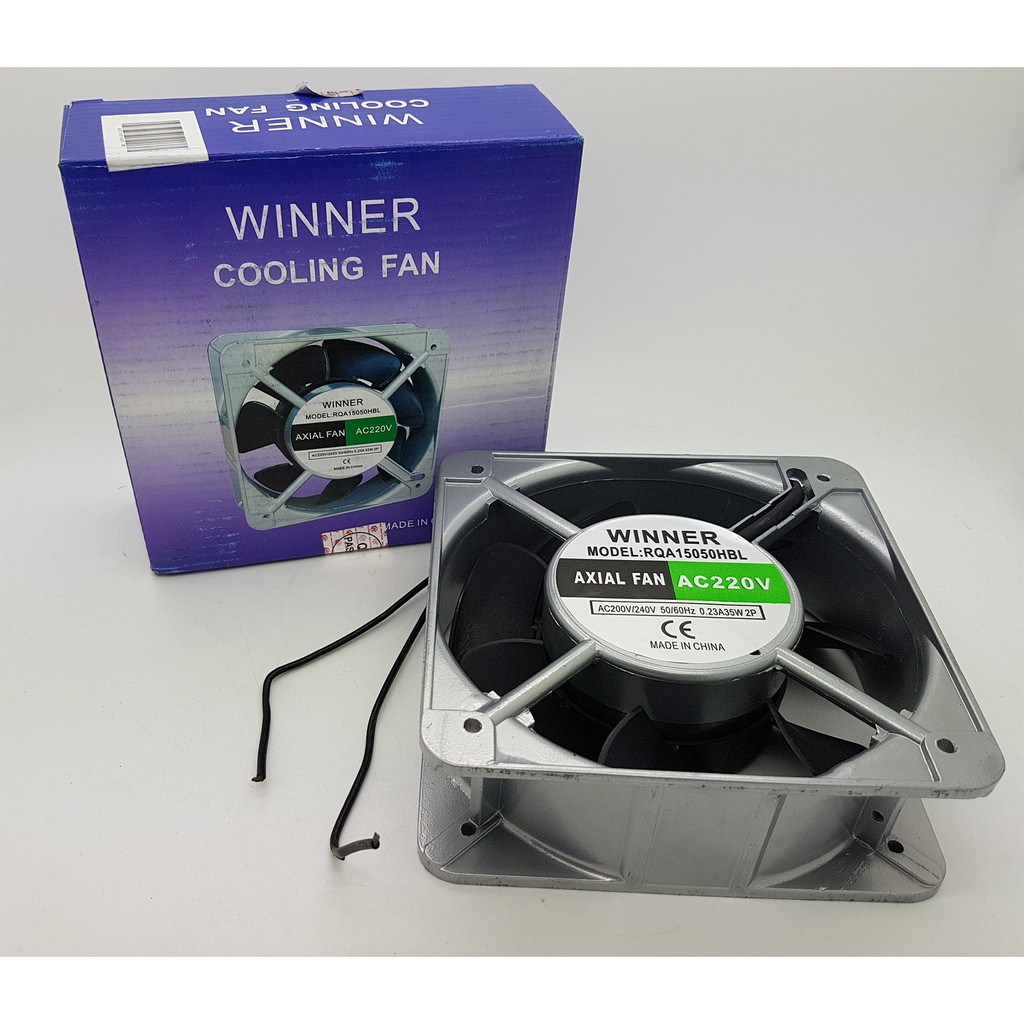 Kipas Fan panel WINNER AC 220V 15X15 cm with Ball Bearing