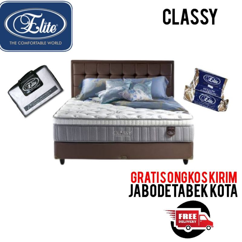 KASUR SPRINGBED CLASSY 100 X 200 ELITE || MATRAS ONLY || FULL SET || NEW