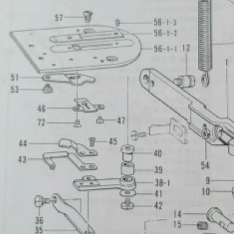 149288-003 Baut Pisau T Tipis Brother LH4-B814