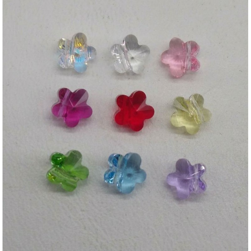 8 mm 5744 Swarovski Original Bunga/Flower Lubang Tembus
