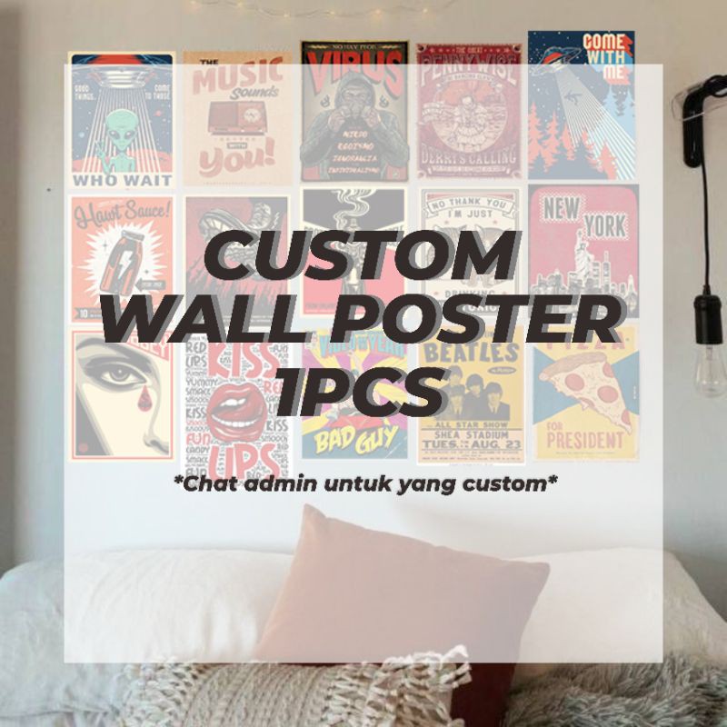 [CUSTOM] POSTER AESTHETIC / WALL COLLAGE / POSTER DINDING / POSTER KEREN / POSTER KAMAR
