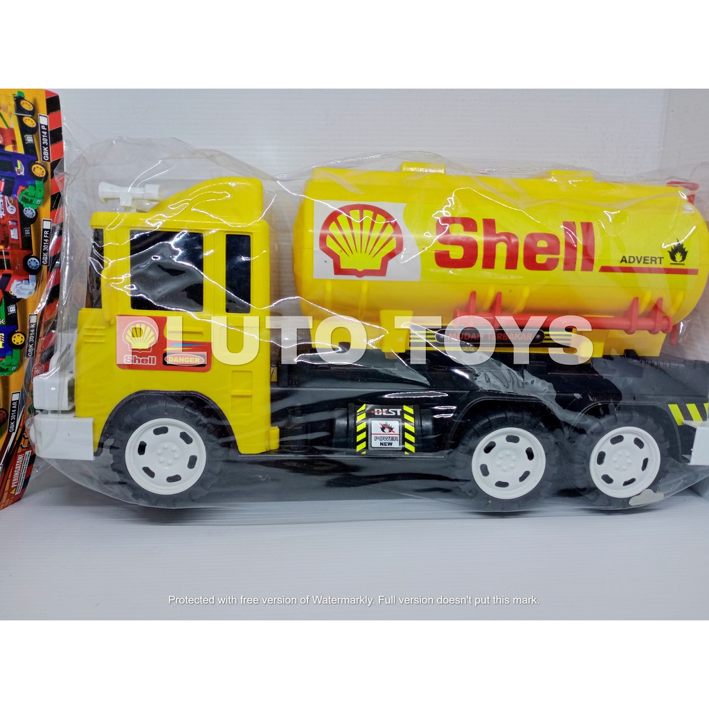 MAINAN ANAK TRUK TANGKI MINYAK DARI PLASTIK