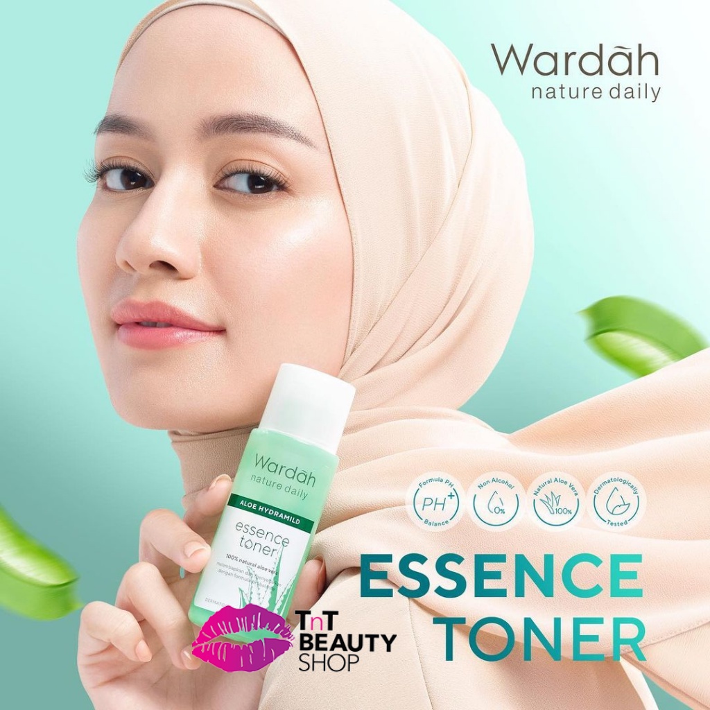 ★ BB ★ Wardah Nature Daily Aloe Hydramild Essence Toner 100ml - Face Toner - Toner Wajah