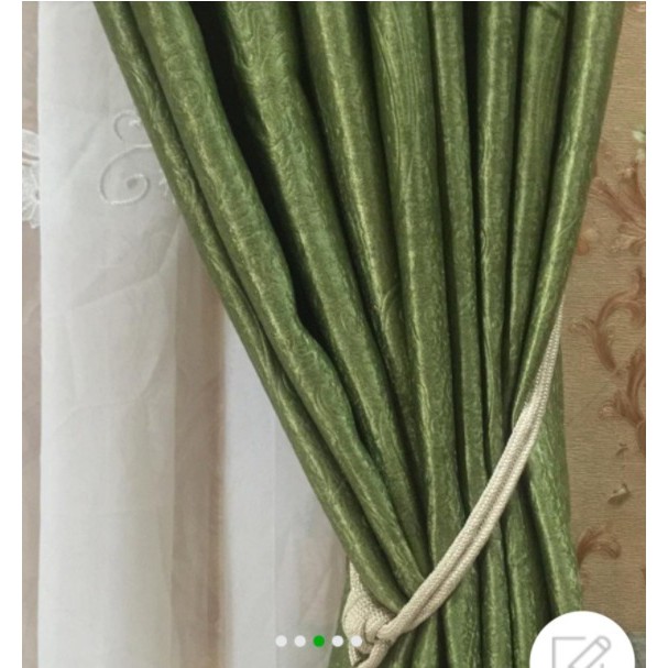 Promo gorden blackout 90% hijau lumut free hook dan free tali senada bahan/GordenBlackout/GordenMini