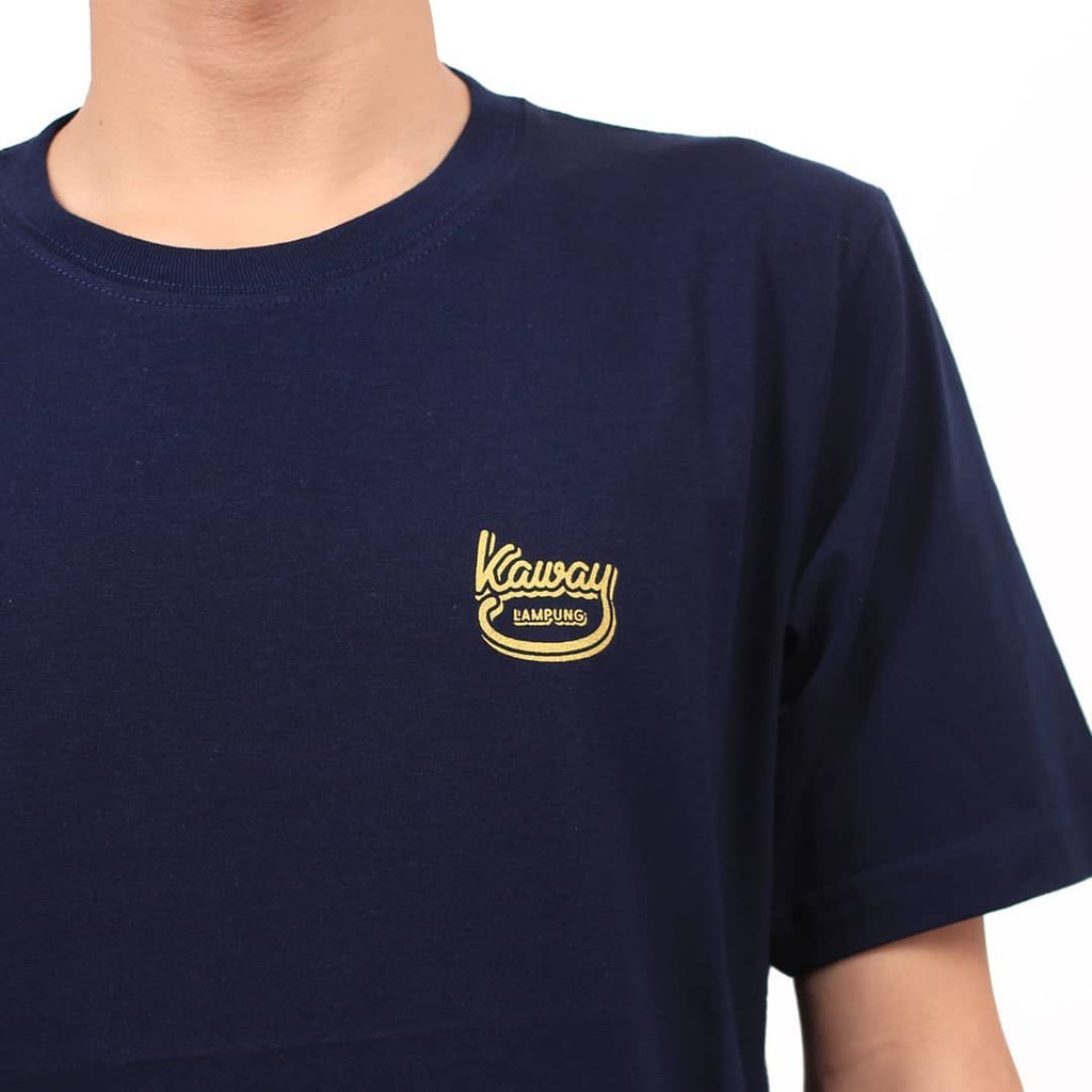 KAOS T-SHIRT PRIA/WANITA - KAWAY SIDE TAPS NAVY