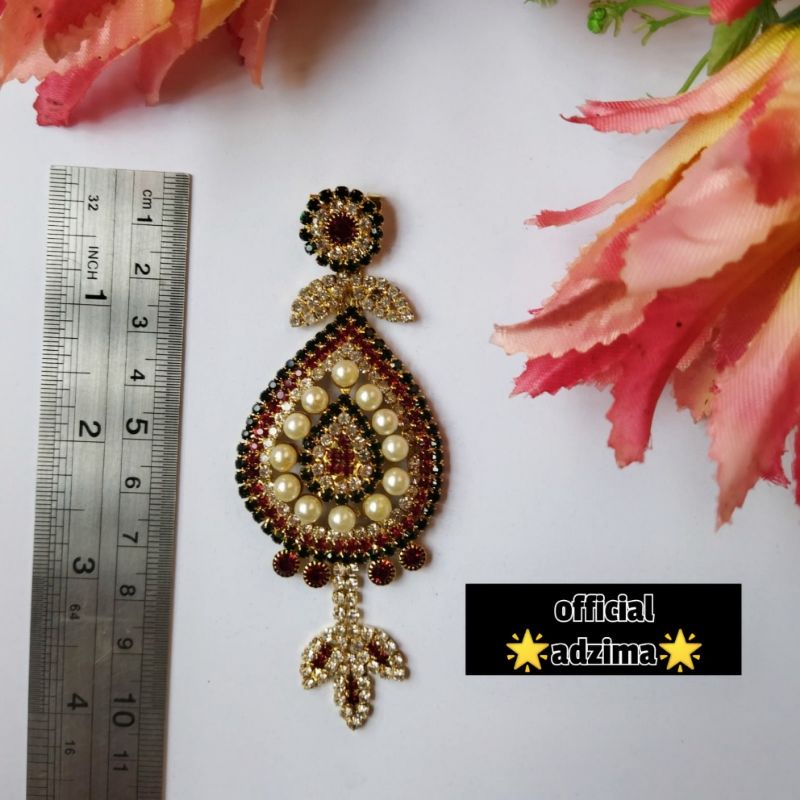 Bros dagu India anting hijab Bros mewah full mata