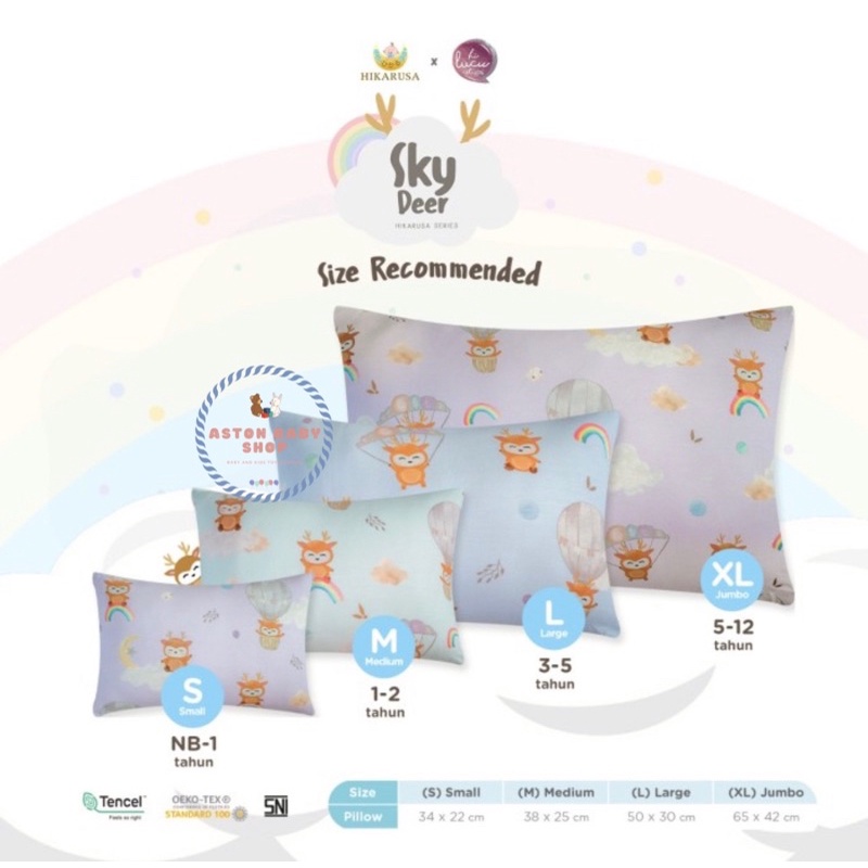 Hikarusa Sky Deer Pillow S M L Bantal Hikarusa x hi lucu Sky Deer Pillow Hikarusa Sky Deer Pillow Bantal Hikarusa