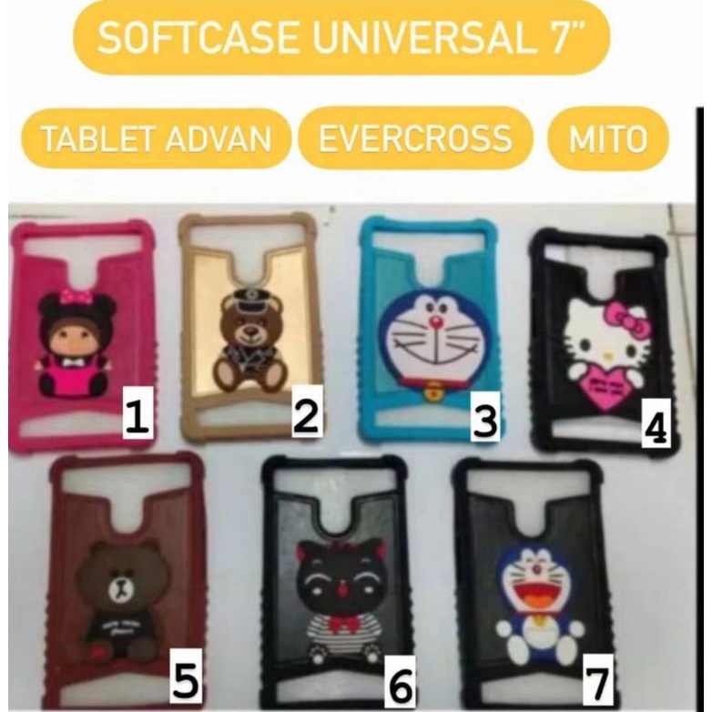Softcase / Casing / Case / Silikon Tab 7 Inchi Advan T1X / Advan i7D / Advan E1C