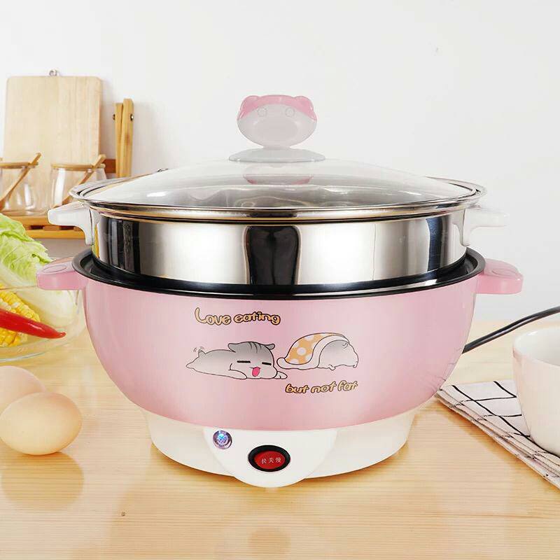 SHENAR,(COD) COOKING SEVILLA HOT POT (DIAMETER 24 CM) PANCI LISTRIK FREE KUKUSAN MULTIFUNGSI LAPISAN STAINLESS STEEL PANCI ELEKTRIK