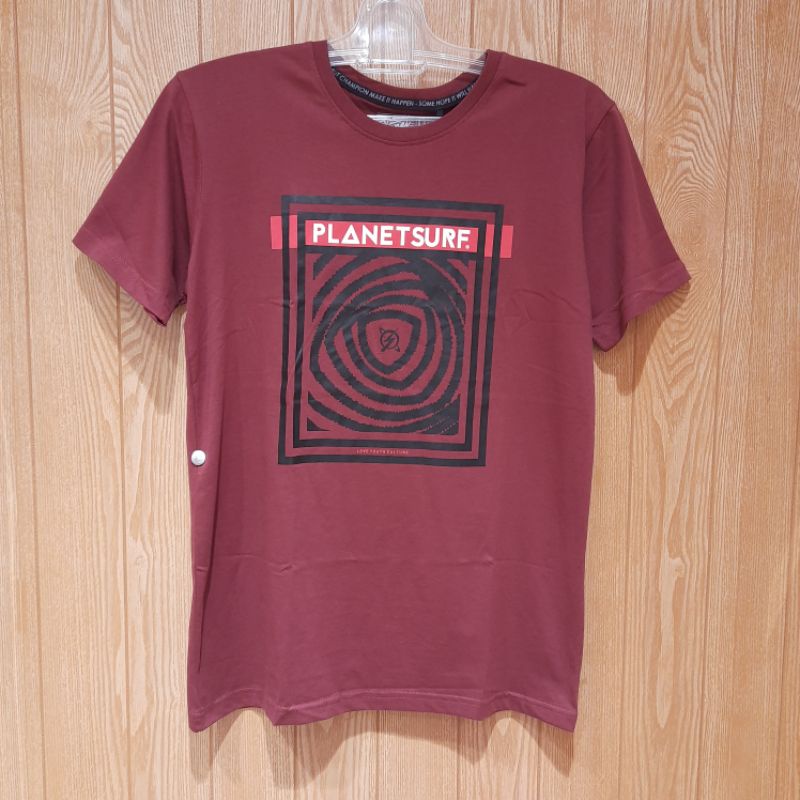 kaos pria Planet Surf original