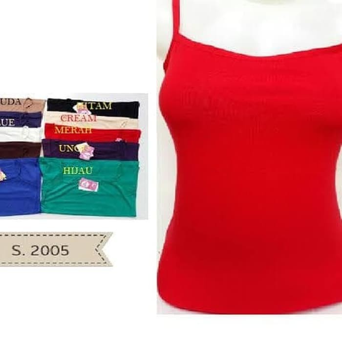 Tanktop BH Wanita / Baju Singlet Bra / Camisol Model S 2005, 2015, 3550, 3551 Asli Tally