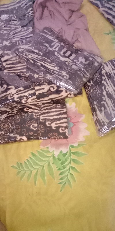 (cod) Couple Kemeja Batik & Rok - Lereng Coklat
