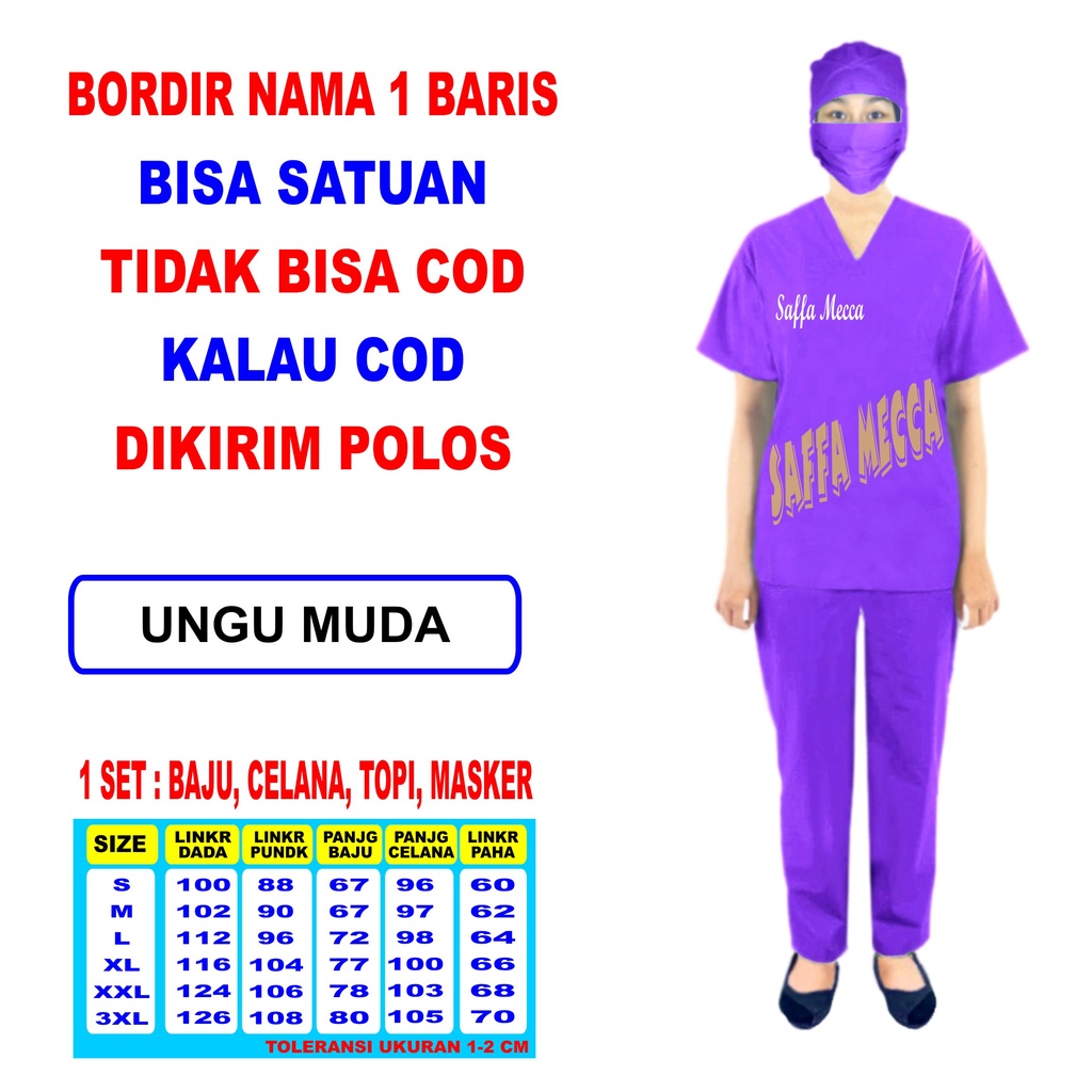 BORDIR NAMA BAJU OKA / BORDIR BAJU OK / BORDIR OKA / LENGAN PENDEK TANPA COD