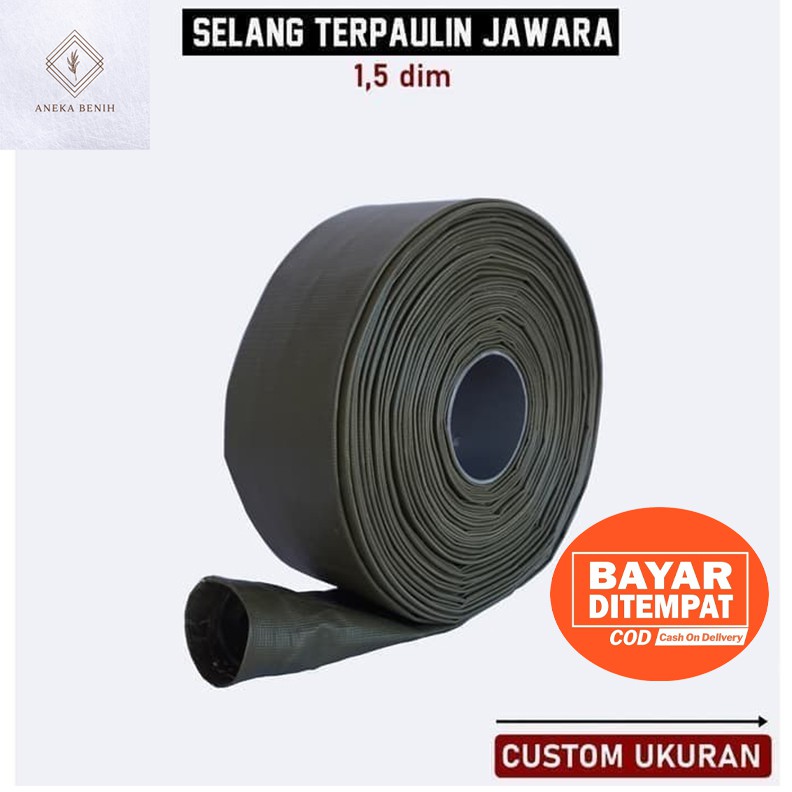 Selang Terpal TERPAULIN Semi Karet Custom 1.5 Inch