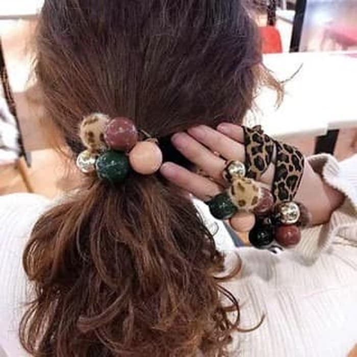 Tali Rambut Elastis Wanita Korea Aksesoris Karet Gelang - KRKG-01
