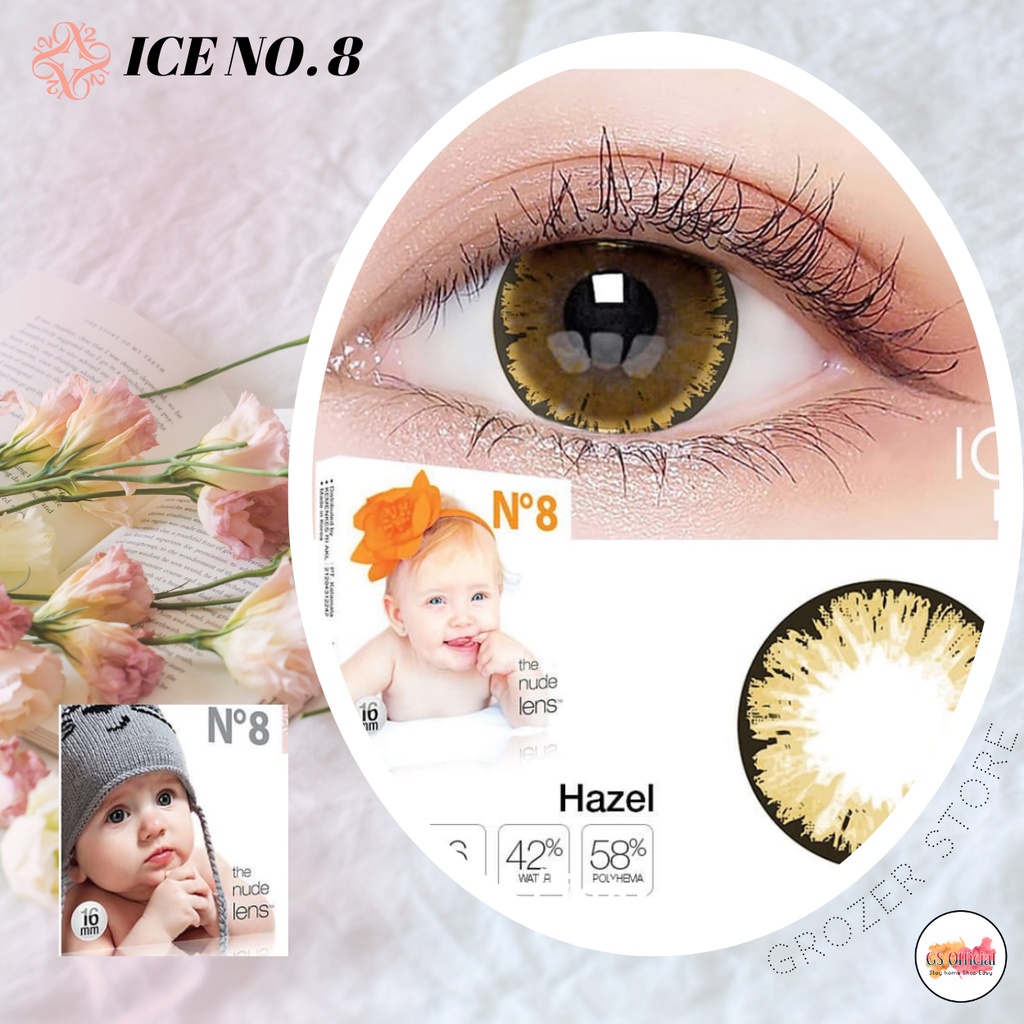 SOFTLENS X2 - ICE No. 8  BIG EYES  MINUS 4.50 sd 6.00