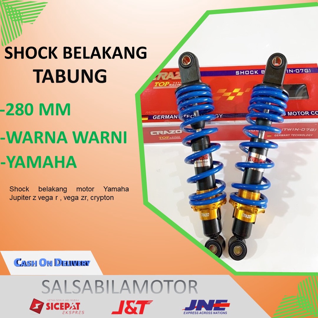 Shock belakang Motor Jupiter z 280M Peredam kejut Sok mburi Tabung - jupiter z,vega r,vega zr,fizr,z