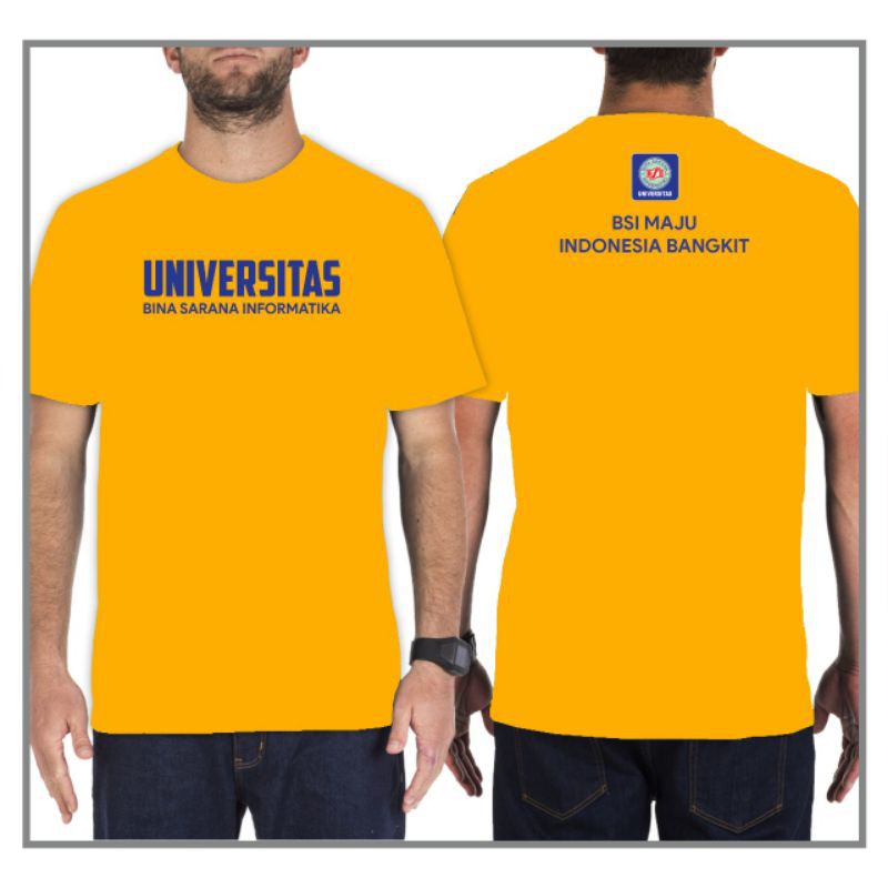 KAOS DISTRO KEREN UNIVERSITAS BSI DEPAN BELAKANG MURAH