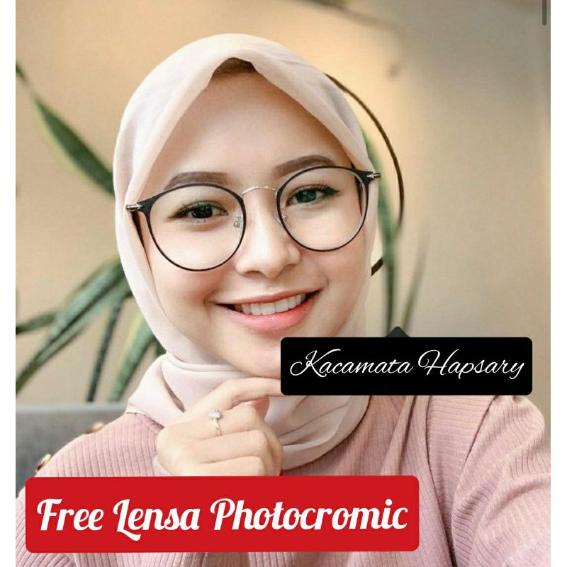 PAKET FRAME + LENSA PHOTOCAROMI | KACAMATA MINUS | KACA MATA ANTI RADIASI | KACAMATA WANITA 1326