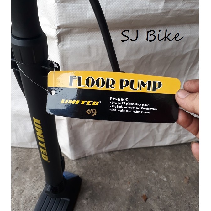 TERBARU 2021 Floor Pump Pompa Sepeda United PM 8800 PM-8800 PM8800 Pompa Angin Ban